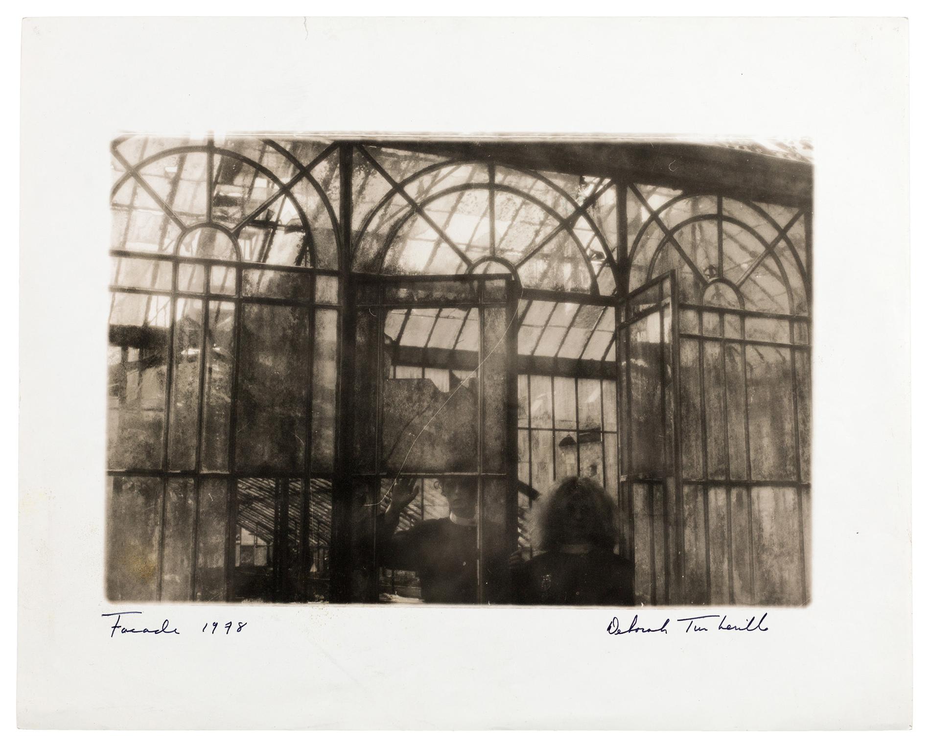 Deborah Turbeville, Wallflower: Victoria Guinness and Nathalie, The Glass House in Normandy, France, for Façade Magazine (Paris), 1978, gelatin silver lith-print. The Image Centre, Gift of Eric Berthold, 2017 © Deborah Turbeville/MUUS Collection
